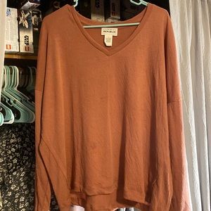 Coral long sleeved blouse